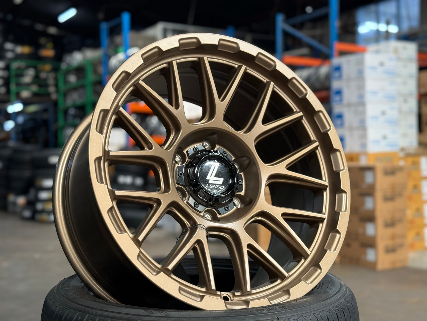 New 18x9 ET0 Lenso Cezar Rim (4 wheel) Matt Bronze 6x139.7