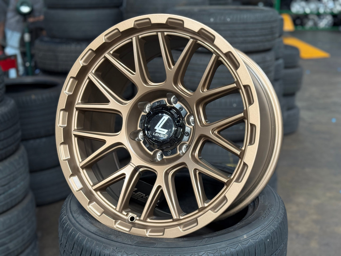 New 18x9 ET0 Lenso Cezar Rim (4 wheel) Matt Bronze 6x139.7