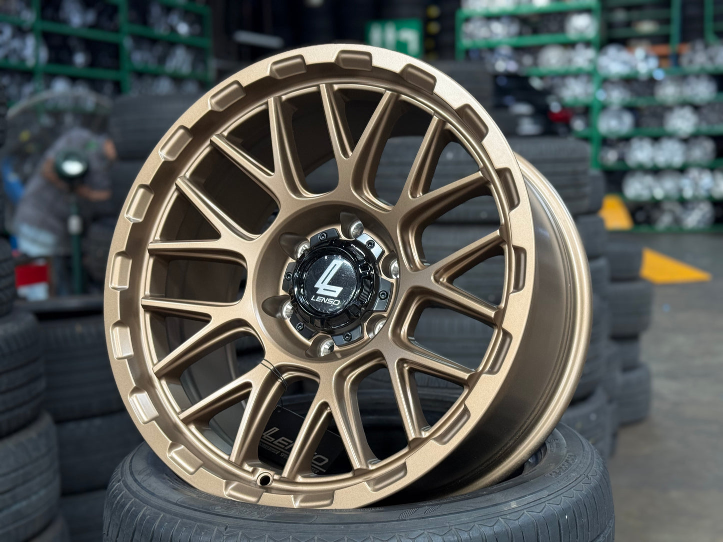 New 18x9 ET0 Lenso Cezar Rim (4 wheel) Matt Bronze 6x139.7