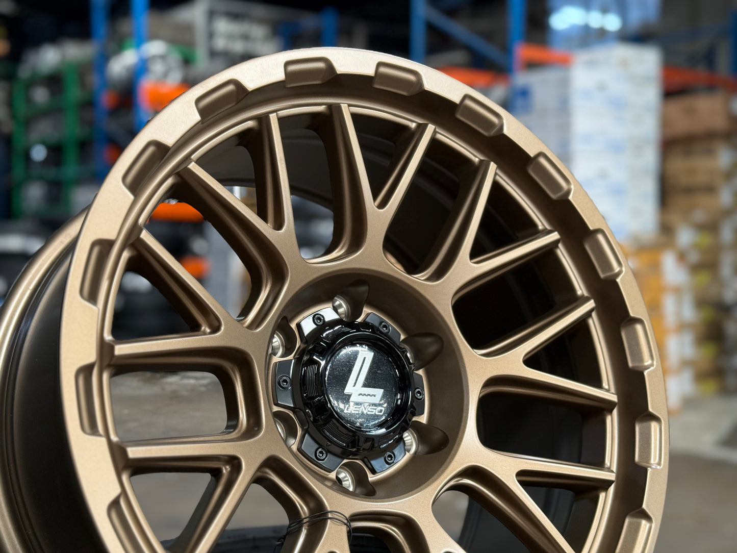 New 18x9 ET0 Lenso Cezar Rim (4 wheel) Matt Bronze 6x139.7