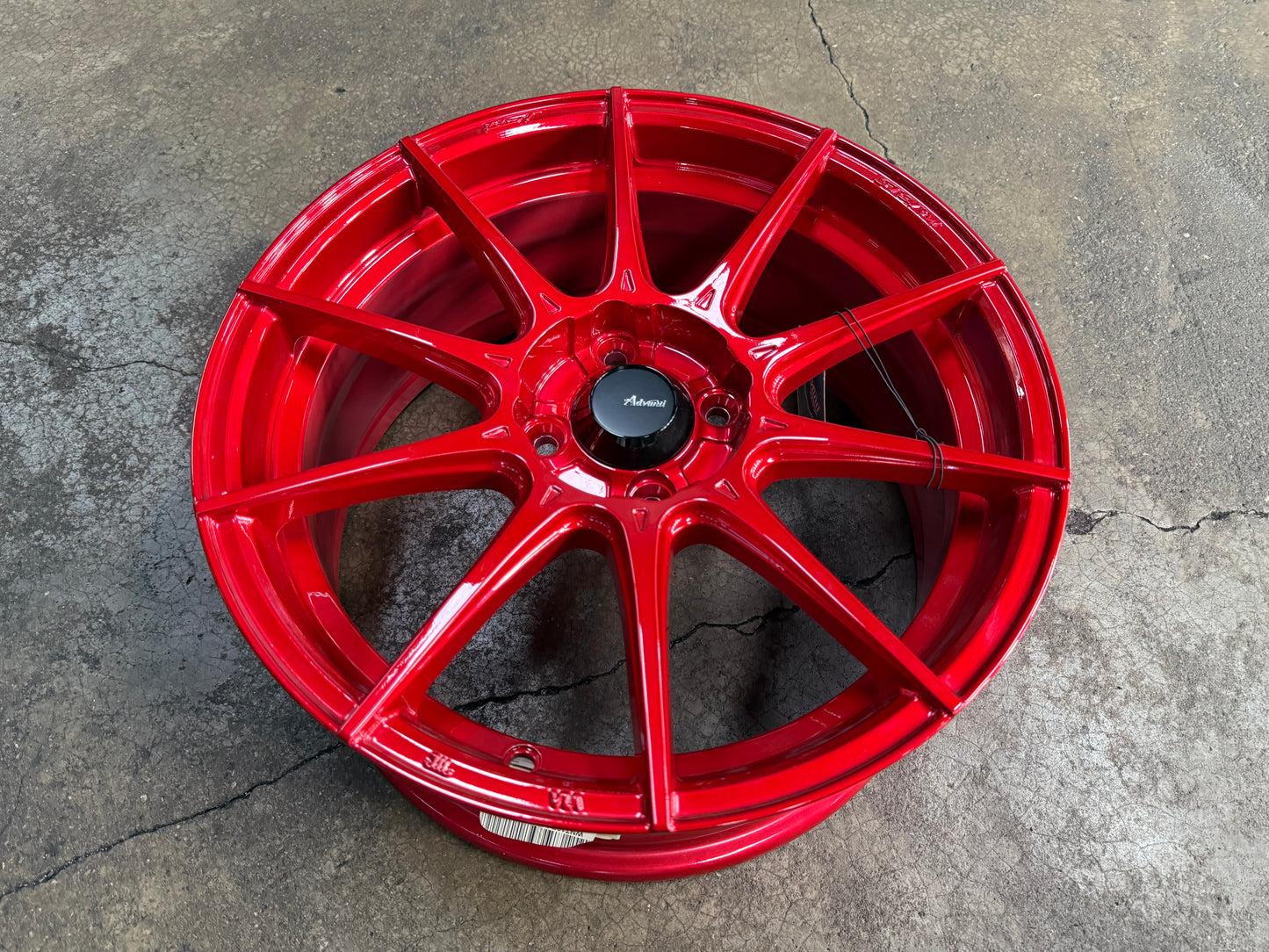 New 16X7 ET38 Advanti Storm S1 Rim (4 wheel) Red 4X100