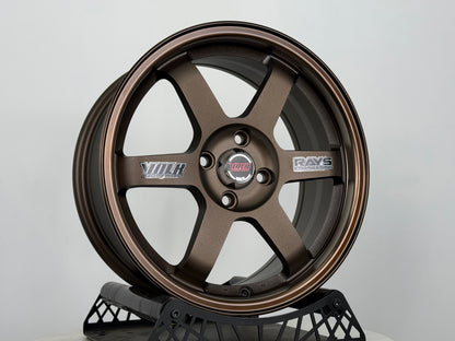 New 16X7 ET40 UW TE37 OG Classic Rim (4 wheel) Dark Bronze 4X100