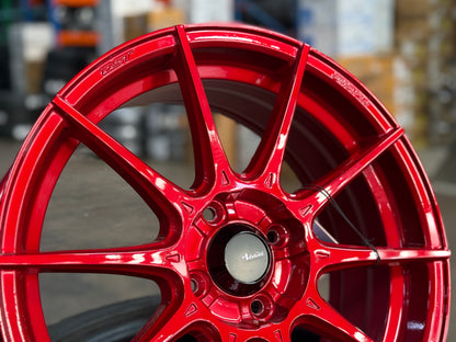 New 16X7 ET38 Advanti Storm S1 Rim (4 wheel) Red 4X100