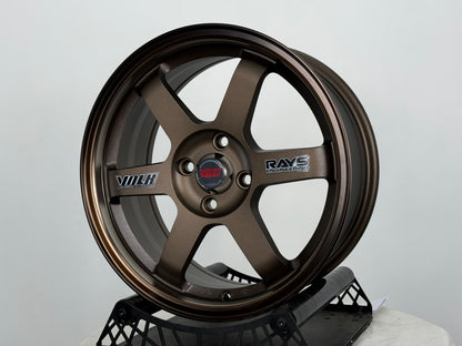 New 16X7 ET40 UW TE37 OG Classic Rim (4 wheel) Dark Bronze 4X100