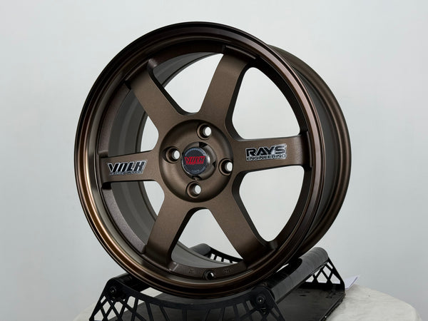 New 16X7 ET40 UW TE37 OG Classic Rim (4 wheel) Dark Bronze 4X100