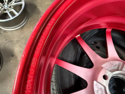 New 16X7 ET38 Advanti Storm S1 Rim (4 wheel) Red 4X100