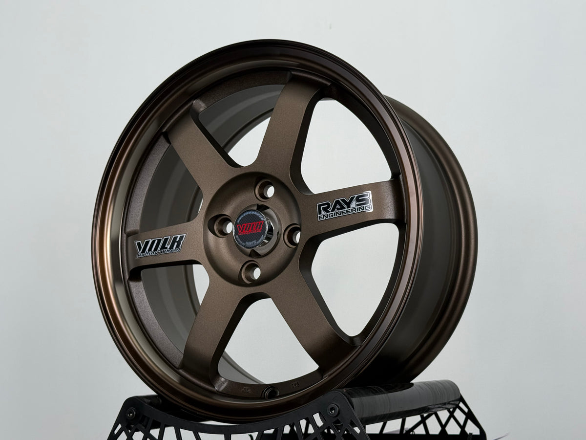 New 16X7 ET40 UW TE37 OG Classic Rim (4 wheel) Dark Bronze 4X100