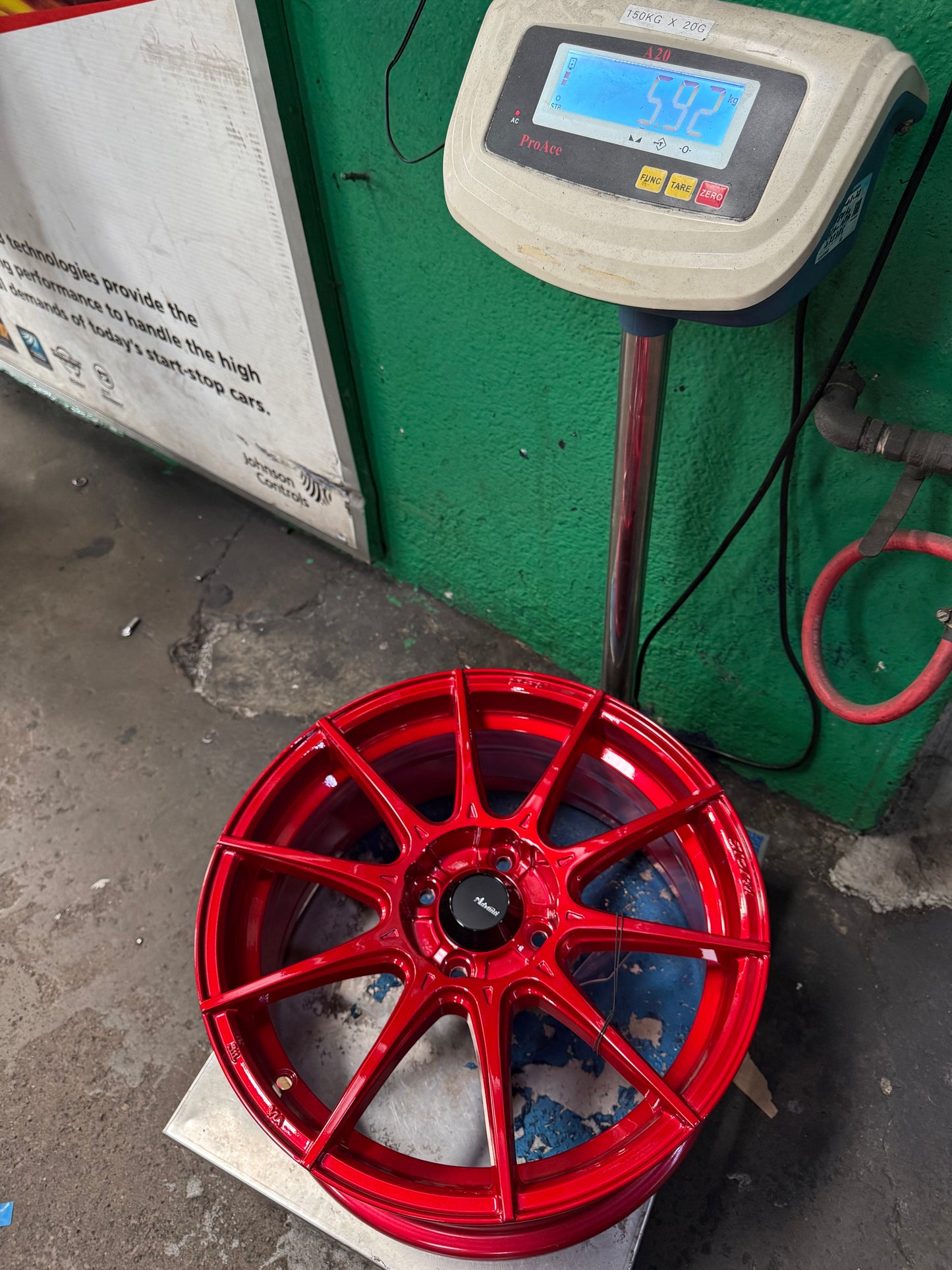 New 16X7 ET38 Advanti Storm S1 Rim (4 wheel) Red 4X100