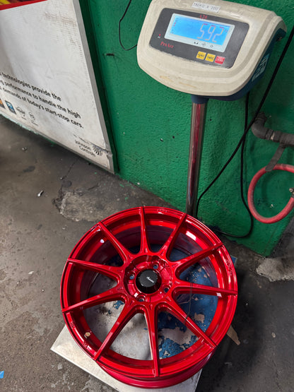 New 16X7 ET38 Advanti Storm S1 Rim (4 wheel) Red 4X100
