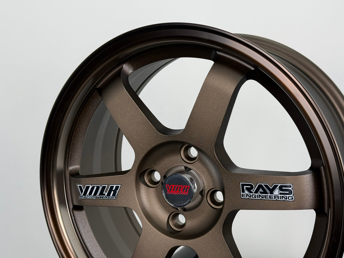 New 16X7 ET40 UW TE37 OG Classic Rim (4 wheel) Dark Bronze 4X100