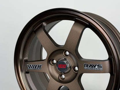 New 16X7 ET40 UW TE37 OG Classic Rim (4 wheel) Dark Bronze 4X100