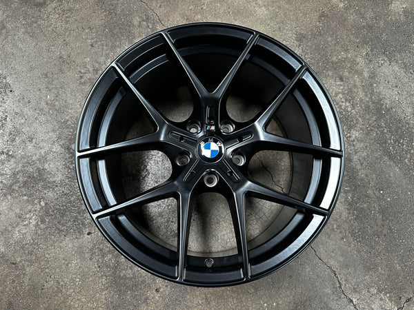 New 18X8 ET32 18X9 ET37 JA BMW Style 554M (4 wheels) Black 5X120
