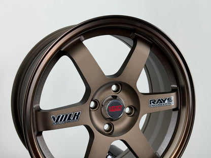 New 16X7 ET40 UW TE37 OG Classic Rim (4 wheel) Dark Bronze 4X100