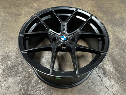 New 18X8 ET32 18X9 ET37 JA BMW Style 554M (4 wheels) Black 5X120