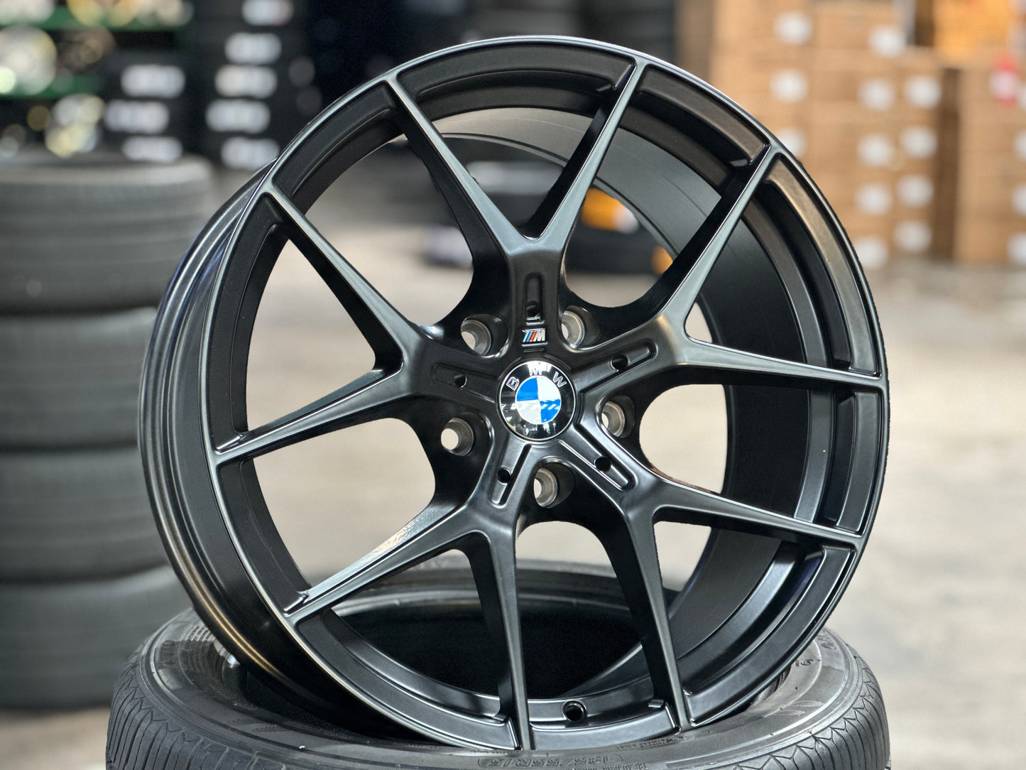 [Bundle] New JA New 18X8 ET32 BMW Style 554M (2 wheels) Black 5X120