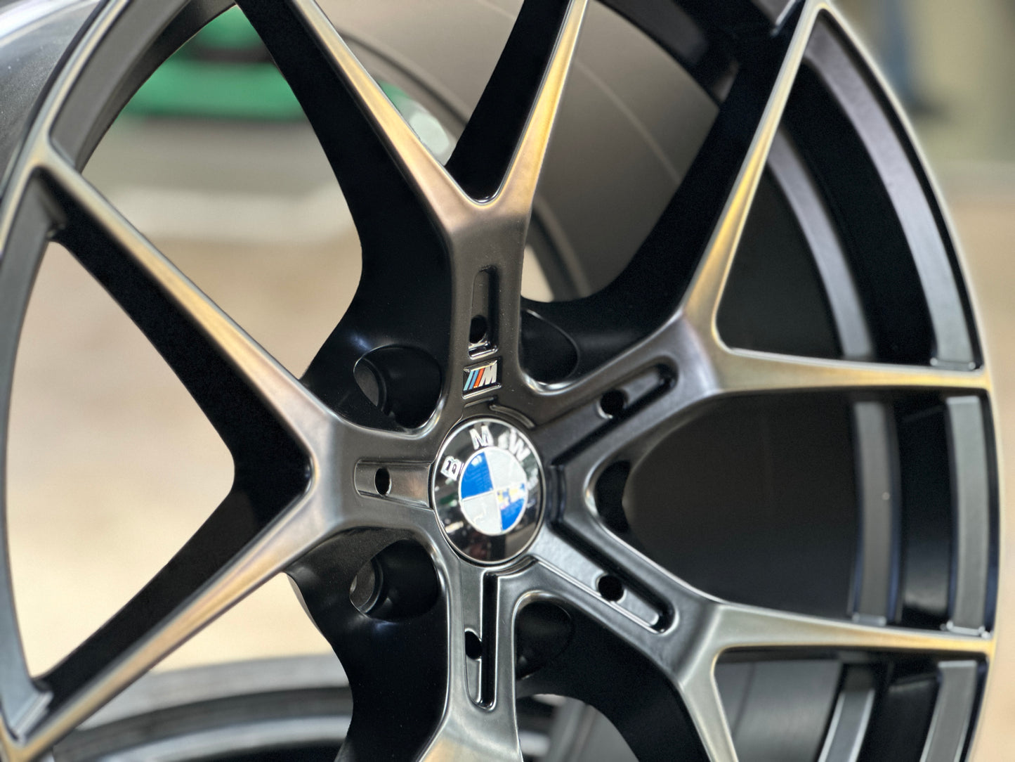 New 18X8 ET32 18X9 ET37 JA BMW Style 554M (4 wheels) Black 5X120