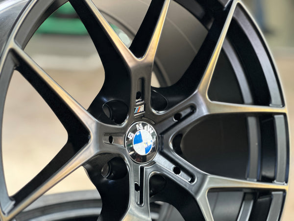 New 18X8 ET32 18X9 ET37 JA BMW Style 554M (4 wheels) Black 5X120