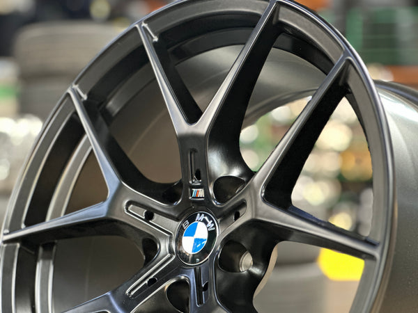 New 18X8 ET32 18X9 ET37 JA BMW Style 554M (4 wheels) Black 5X120