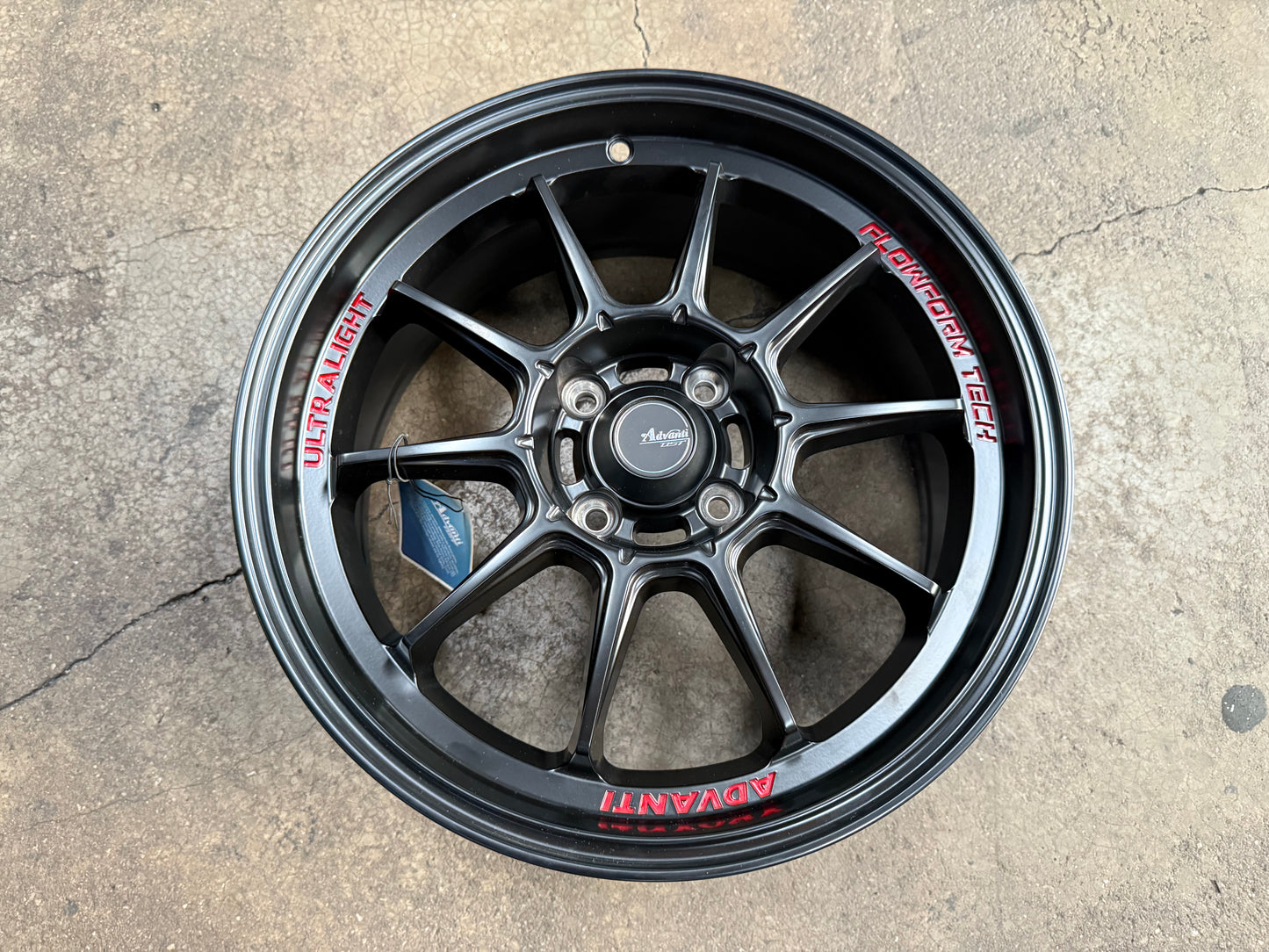 New 16X7 ET40 Advanti Tallo Rim (4 wheel) Matt Black 4X100