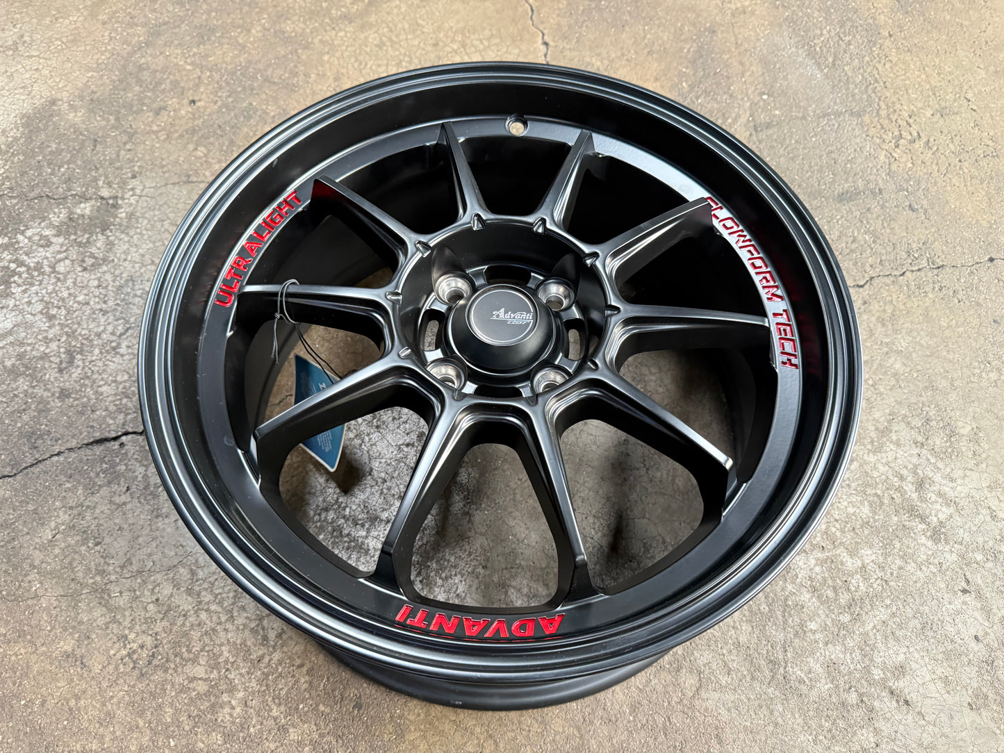 New 16X7 ET40 Advanti Tallo Rim (4 wheel) Matt Black 4X100