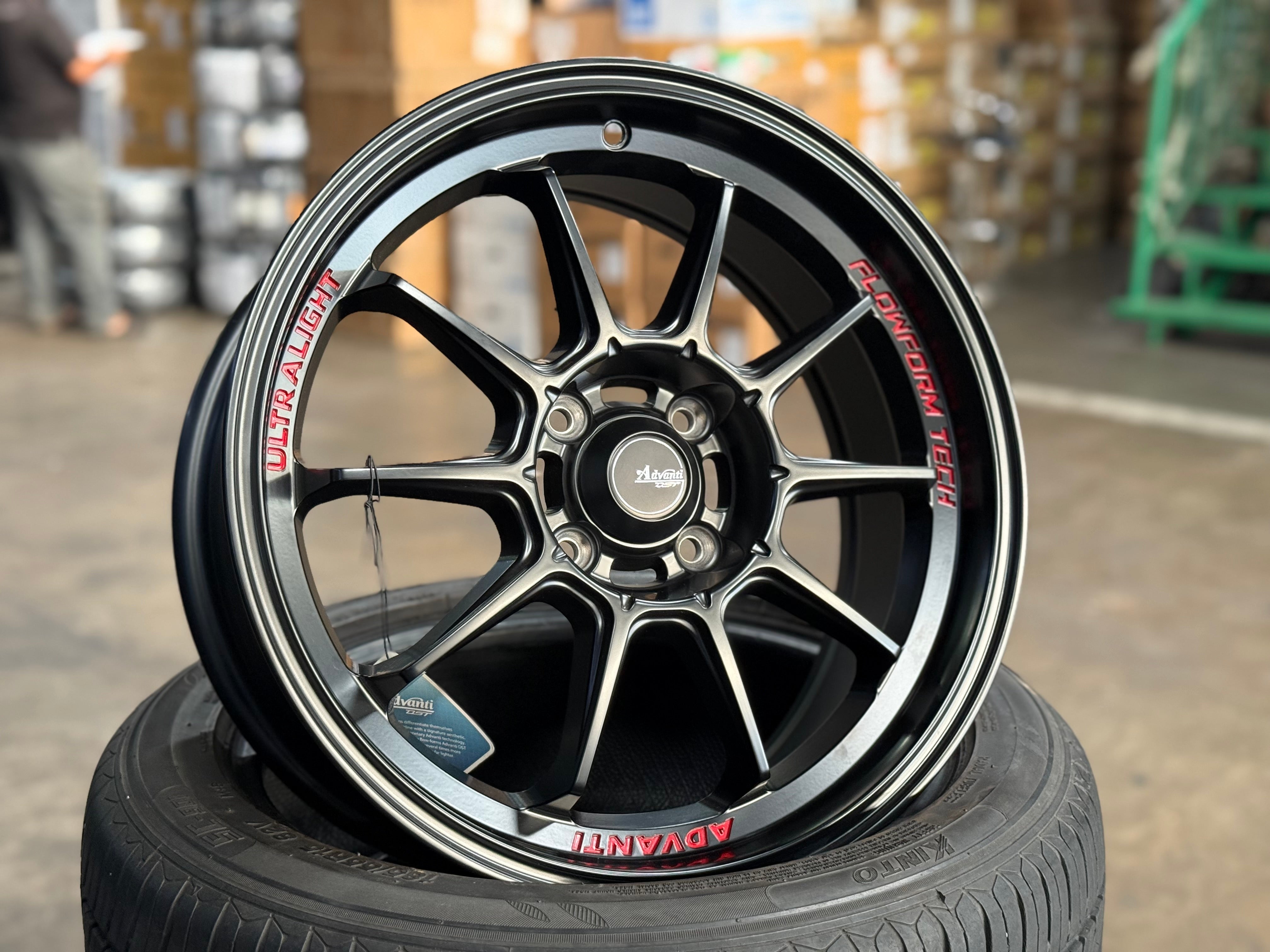 New 16X7 ET40 Advanti Tallo Rim (4 wheel) Matt Black 4X100 – King of Rims