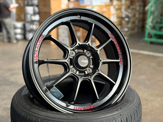 New 16X7 ET40 Advanti Tallo Rim (4 wheel) Matt Black 4X100