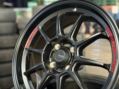 New 16X7 ET40 Advanti Tallo Rim (4 wheel) Matt Black 4X100