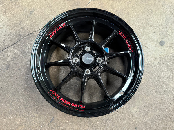 New 16x7 ET40 Advanti Tallo Rim (4 wheel) Gloss Black 4x100