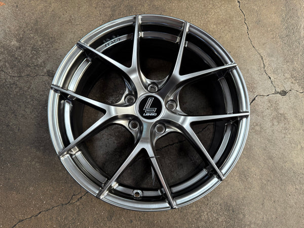 New 17x7.5 ET35 Lenso Jager Dyna Rim (4 wheel) Hyper Black 5x114.3