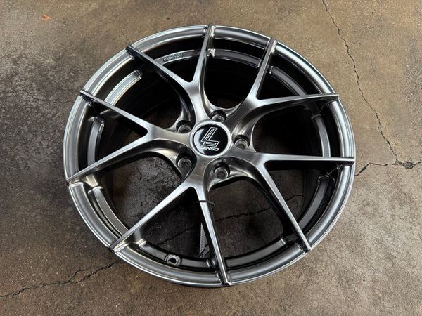 New 17x7.5 ET35 Lenso Jager Dyna Rim (4 wheel) Hyper Black 5x114.3