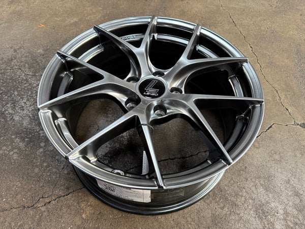 New 17x7.5 ET35 Lenso Jager Dyna Rim (4 wheel) Hyper Black 5x114.3