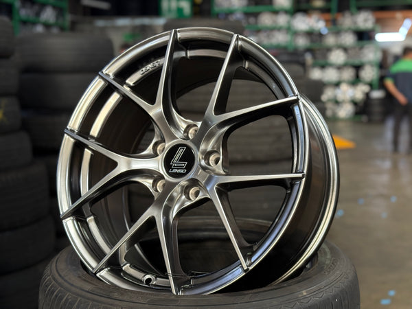 New 17x7.5 ET35 Lenso Jager Dyna Rim (4 wheel) Hyper Black 5x114.3