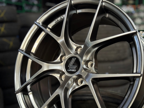 New 17x7.5 ET35 Lenso Jager Dyna Rim (4 wheel) Hyper Black 5x114.3