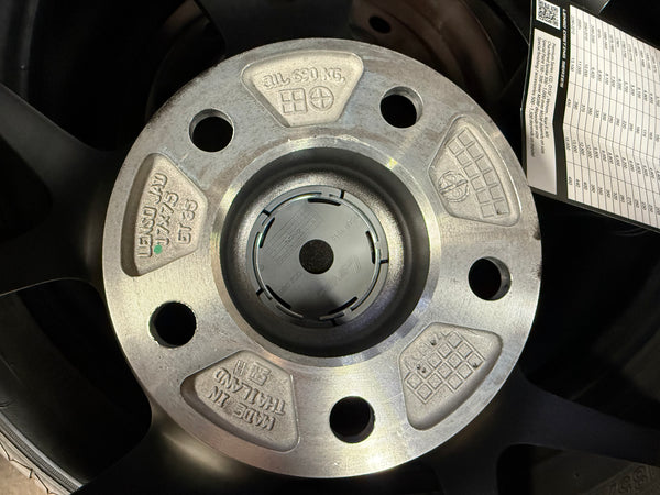 New 17x7.5 ET35 Lenso Jager Dyna Rim (4 wheel) Hyper Black 5x114.3