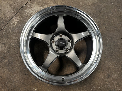 New 18x8.5 ET43 Konig Hyperspec Rim (4 wheel) Gunmetal Polished Lips 5x114.3