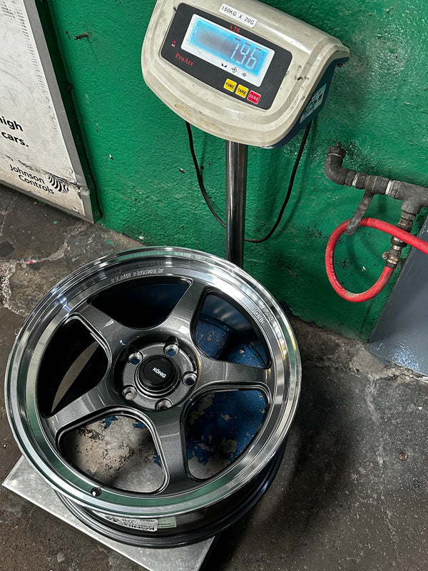 New 18x8.5 ET43 Konig Hyperspec Rim (4 wheel) Gunmetal Polished Lips 5x114.3