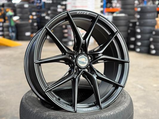 NEW 18X8.5 ET42 Raxer VOX50 Rim (4 Wheel) Matte Black 5X114.3
