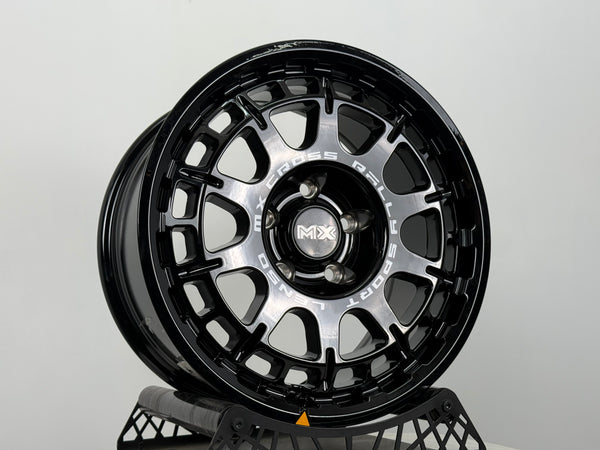 New 16X8 ET35 Lenso Ebola Rim (4 wheel) Gloss Black 5X114.3