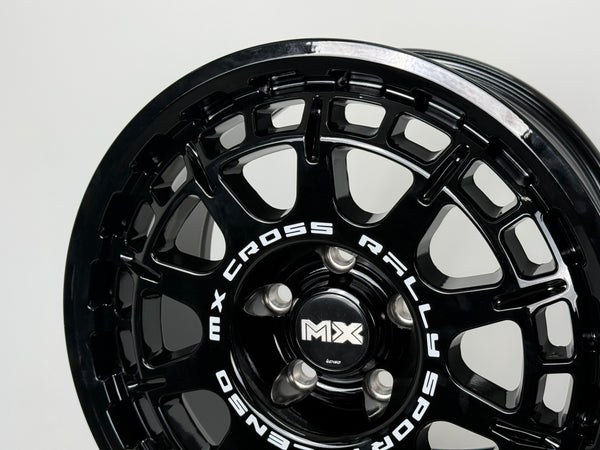New 16X8 ET35 Lenso Ebola Rim (4 wheel) Gloss Black 5X114.3
