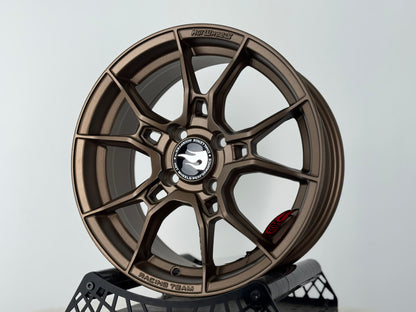 New 15X6.5 ET40 Hotwheels HW02 Rim (4 wheel) Matt Bronze 4X100