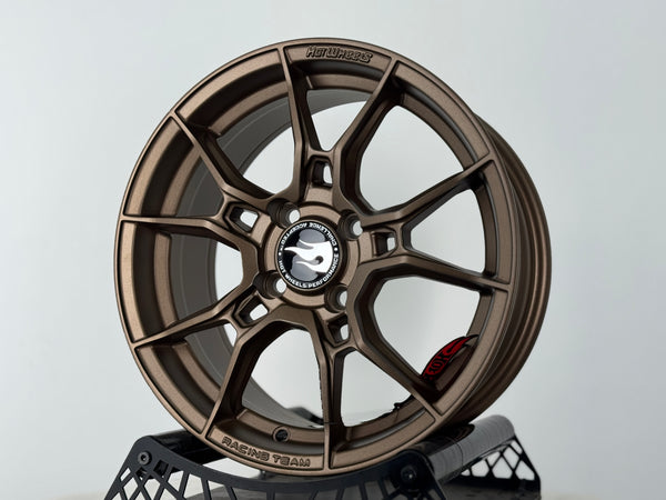 New 15X6.5 ET40 Hotwheels HW02 Rim (4 wheel) Matt Bronze 4X100