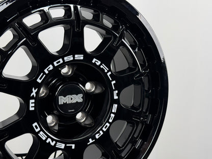 New 16X8 ET35 Lenso Ebola Rim (4 wheel) Gloss Black 5X114.3