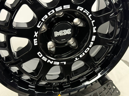 New 16X8 ET35 Lenso Ebola Rim (4 wheel) Gloss Black 5X114.3