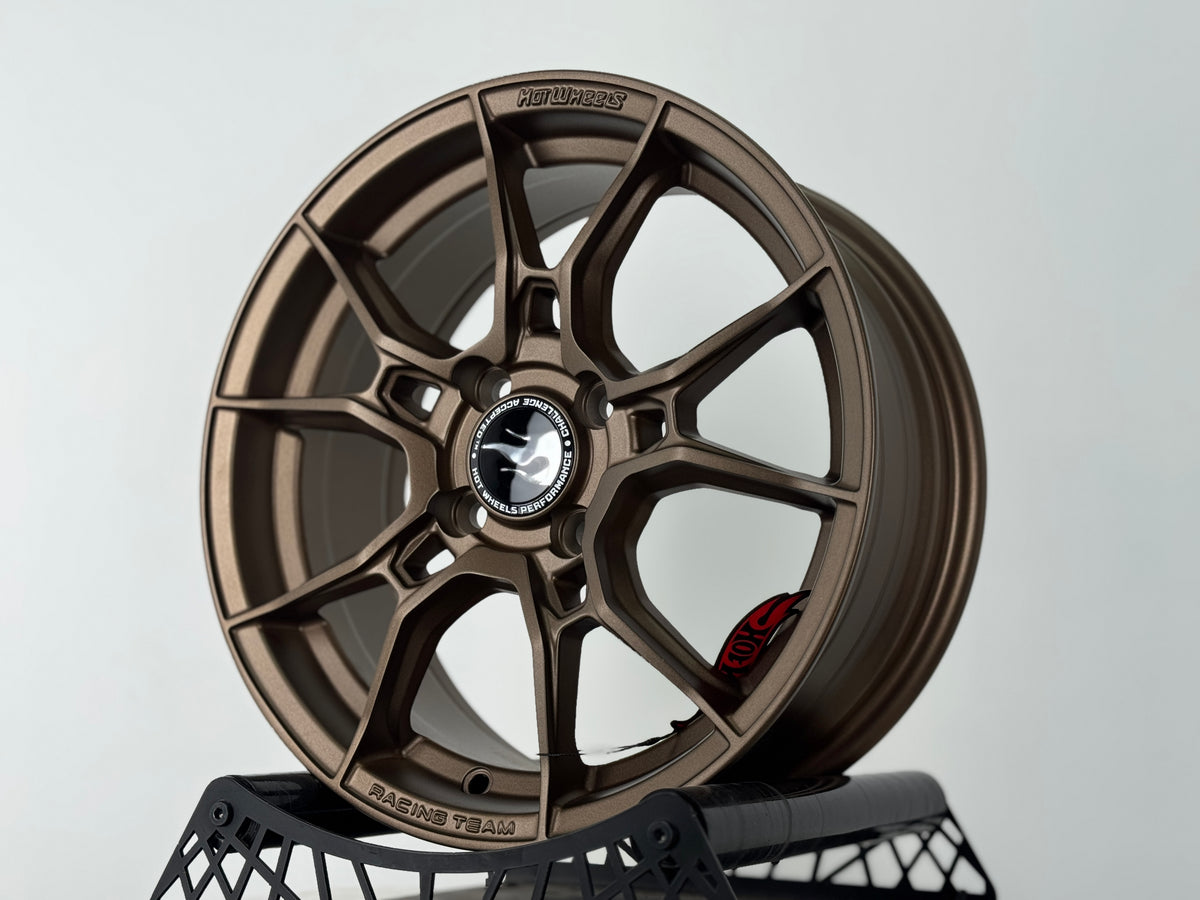 New 15X6.5 ET40 Hotwheels HW02 Rim (4 wheel) Matt Bronze 4X100