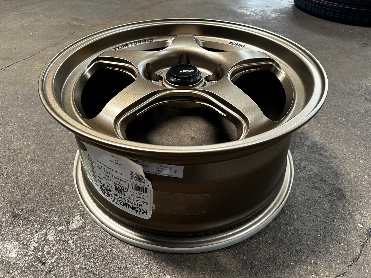 New 17x8 ET40 Konig Hyperspec Rim (4 wheel) Bronze 5x114.3