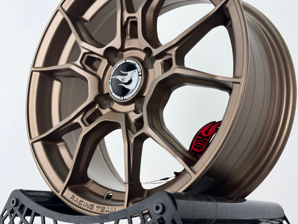 New 15X6.5 ET40 Hotwheels HW02 Rim (4 wheel) Matt Bronze 4X100