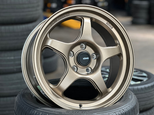 New 17x8 ET40 Konig Hyperspec Rim (4 wheel) Bronze 5x114.3