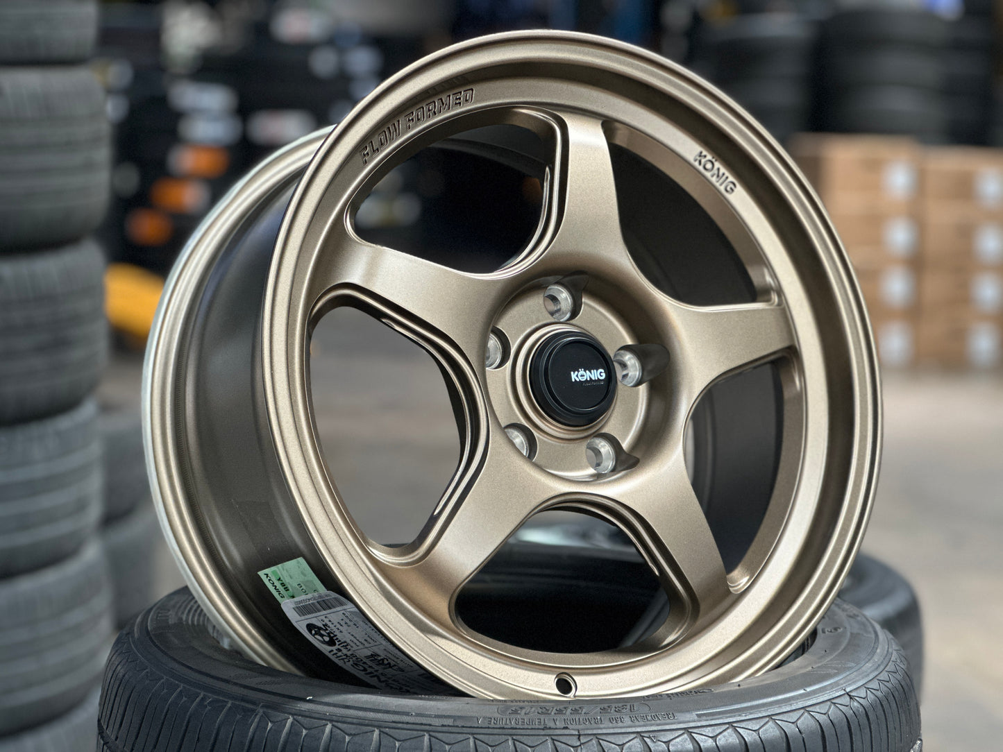 New 17x8 ET40 Konig Hyperspec Rim (4 wheel) Bronze 5x114.3
