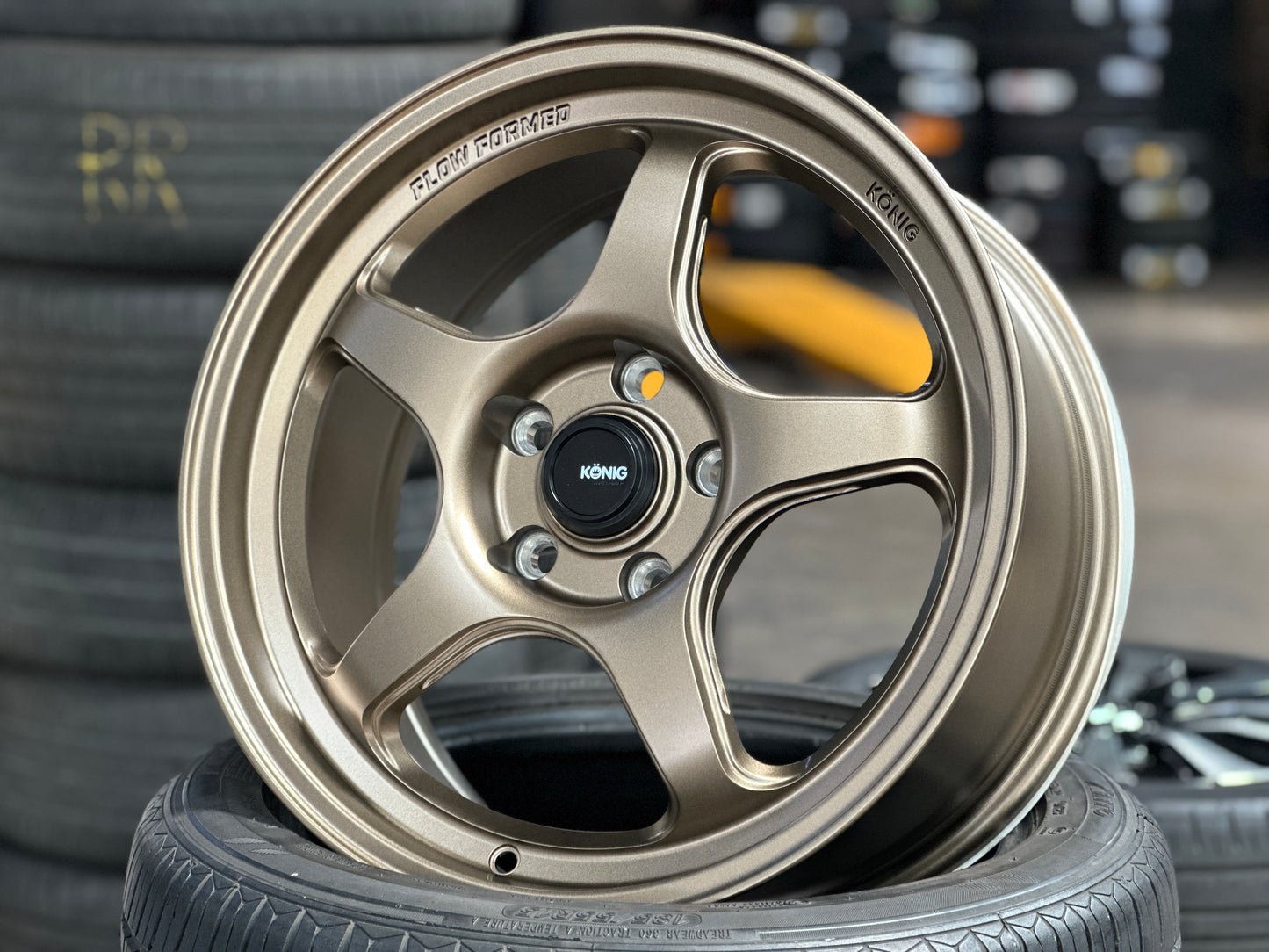 New 17x8 ET40 Konig Hyperspec Rim (4 wheel) Bronze 5x114.3