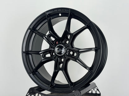 Hotwheels HW02 17x7.5J ET40 5x114.3 Matt Black Alloy Wheels (Set of 4)